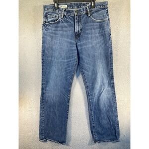 Gap 1969‎ Jeans Men's 36x34 Blue Standard Straight American Medium Wash Denim